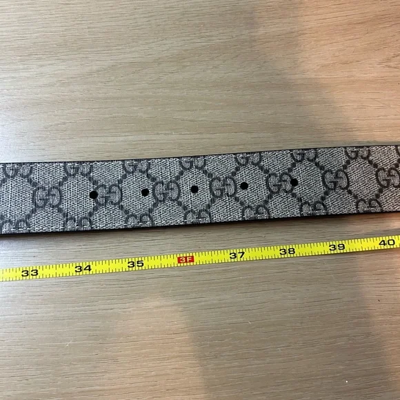 GG Marmont Reversible GG Supreme/Leather Size 85/34 - Picture 7 of 9